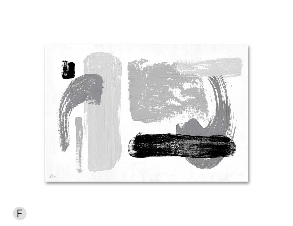 ⁦תמונה לבית Smoky Mind Black - הדפס נייר ללא מסגרת בפורמט רוחבי בגווני שחור לבן⁩ – תמונה ⁦4⁩