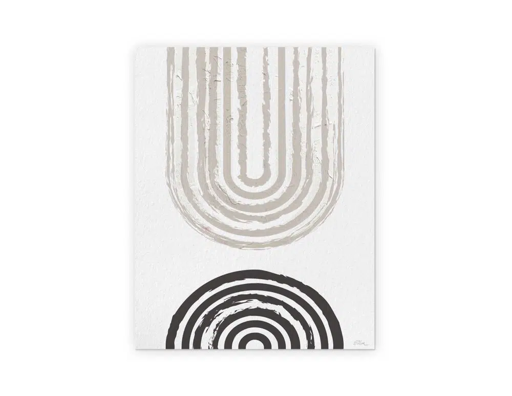 ⁦תמונה לבית In Return Beige - הדפס נייר ללא מסגרת בפורמט מלבני בגווני בז׳ עם נגיעות שחור⁩ – תמונה ⁦5⁩